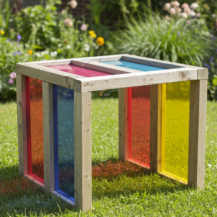 Sensory Light Tunnel Cube | Rainbow | Coloured Acrylic | Play Tunnel | Sensory Garden | Playground