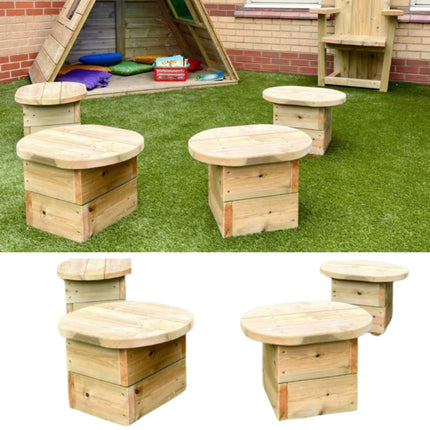 Toddler Outdoor Timber Stools
