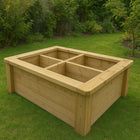 Wooden 4 Bed Planter