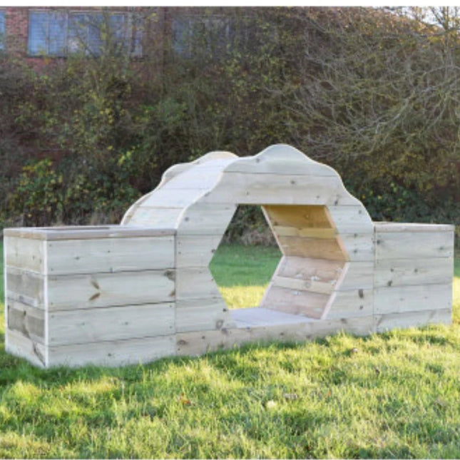 Wooden Outdoor Adventure Tunnel Ages 3 Years+
