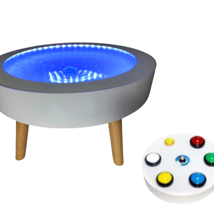Round LED Colour Changing Sensory Bubble Table
