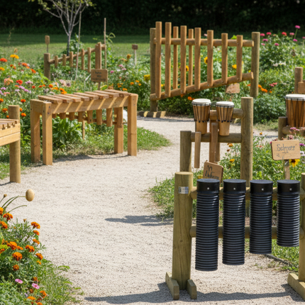 Outdoor Wooden Conga Drum - Sensory Garden | Musical Play | Playground