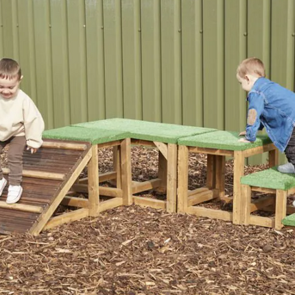 Grass Platform Trio - Pack of 3 | Outdoor Learning | Playground | Forest School | Physical Education