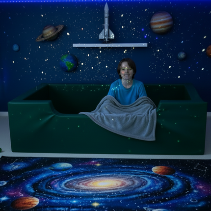 3ft Single Simple Sleeper Bed - PVC | Multiple Colour Options | Safe Sleeping | Safety Bed | Foam | Custom