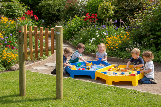 Outdoor Playground Musical Hardwood Vertical Xylophone | Sensory Garden | Playground