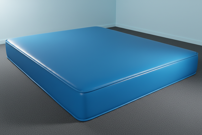 Waterproof PVC Mattress- Double Size | Wipe Clean | Fire Retardant | Multiple Colours | Safety Mattress