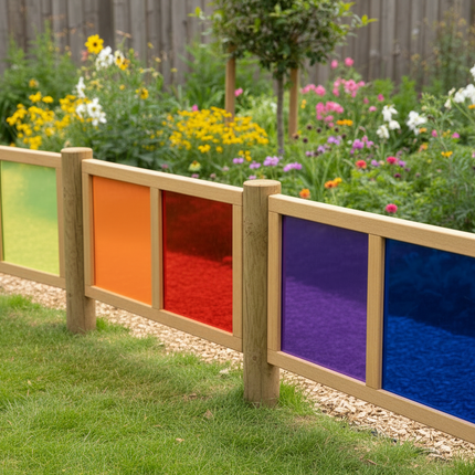 Sensory Rainbow Light Panels - Outdoor Learning | Sensory Garden | Forest School | Nursery | Visual