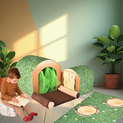 Safer Soft Play Stepping Logs Floor Mat