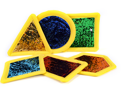 Set of 6 Large Sequin Shape Pads