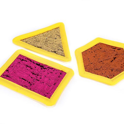 Set of 6 Large Sequin Shape Pads