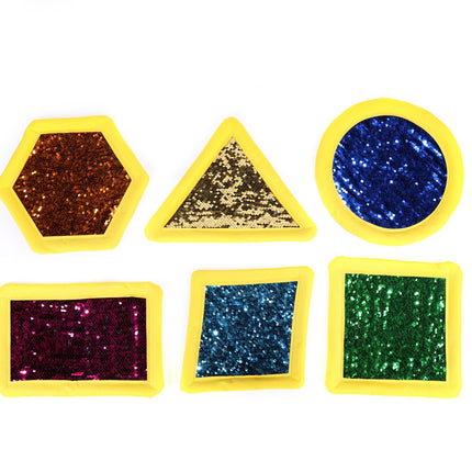 Set of 6 Large Sequin Shape Pads